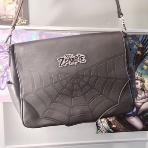 Killstar Rob Zombie Hillbilly Deluxe Collab Spiderweb Messenger Bag